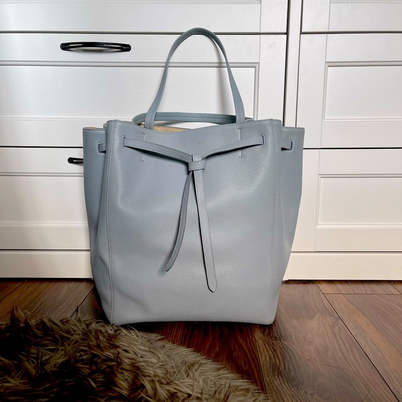 Celine Handbags - Medium Celine Cabas Phantom in Soft Grain Calfskin Powder Blue
